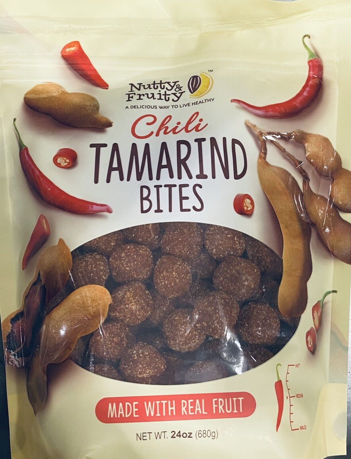 Spicy Chili Tamarind Bites MADE WITH REAL FRUIT 24 oz Bag