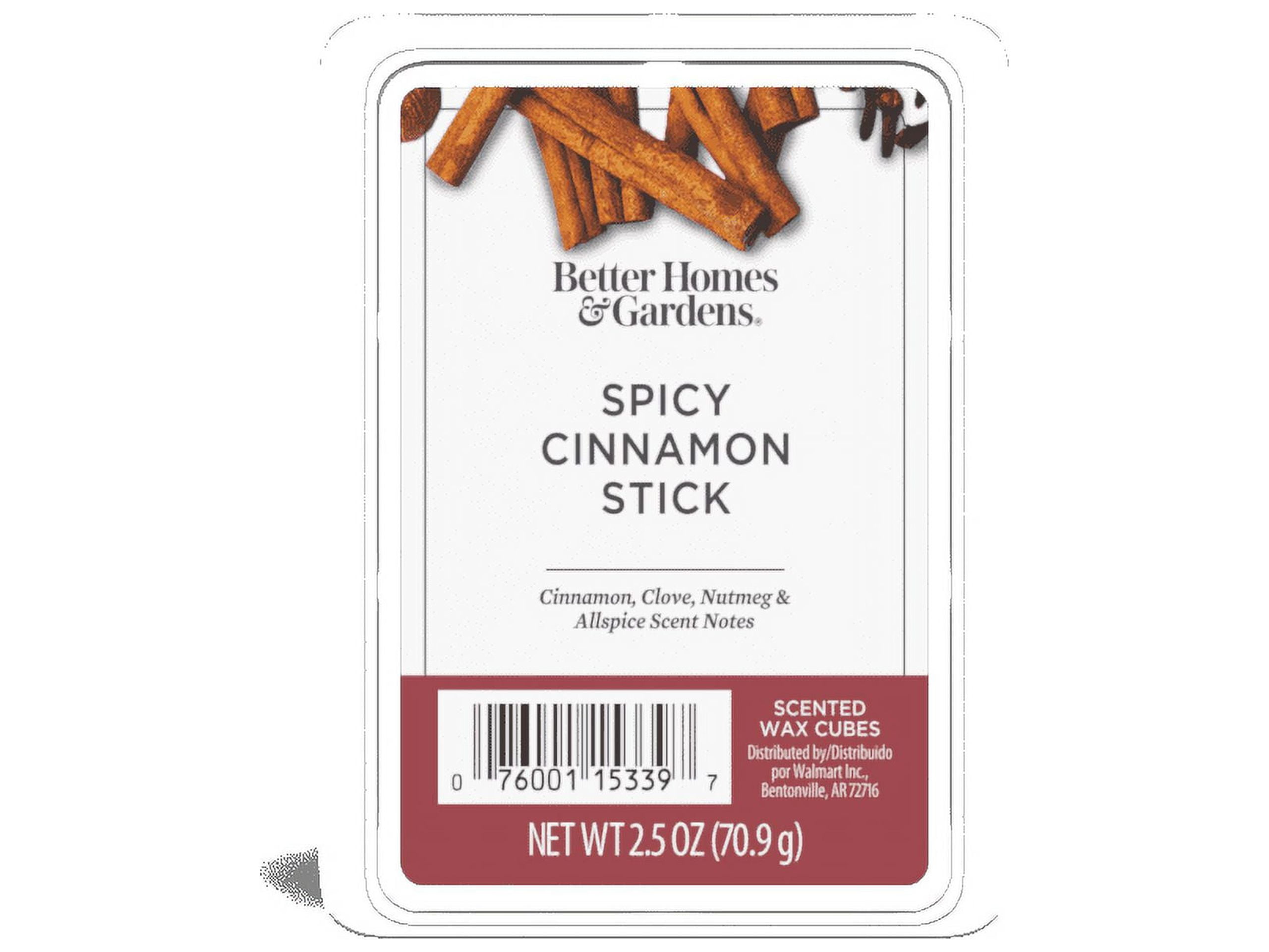 Spicy Cinnamon Stick Scented Wax Melts, Better Homes & Gardens, 2.5 oz
