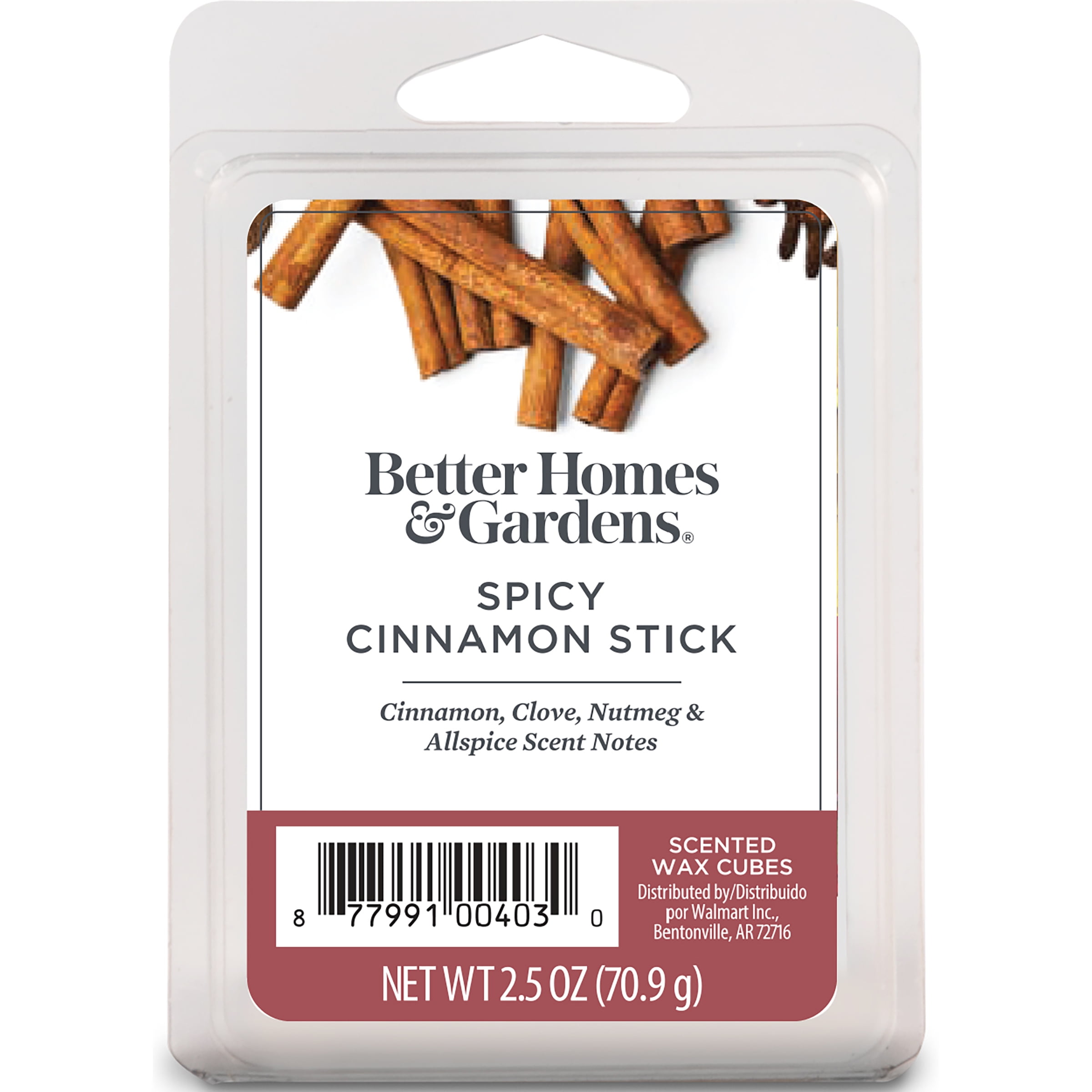 Better Homes and Gardens Spicy Cinnamon Stick Scented Wax Cubes