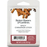 Spicy Cinnamon Stick Scented Wax Melts, Better Homes & Gardens, 2.5 oz (1-Pack)