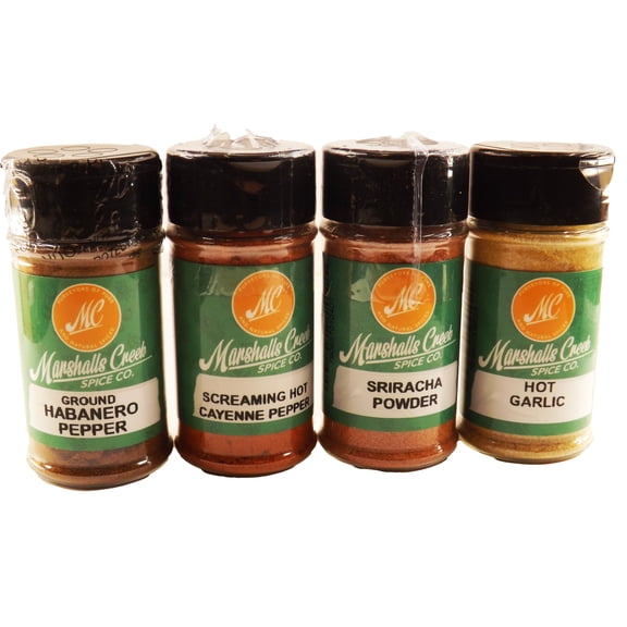 Spicy Hot, 4 Pack of Mini Jars