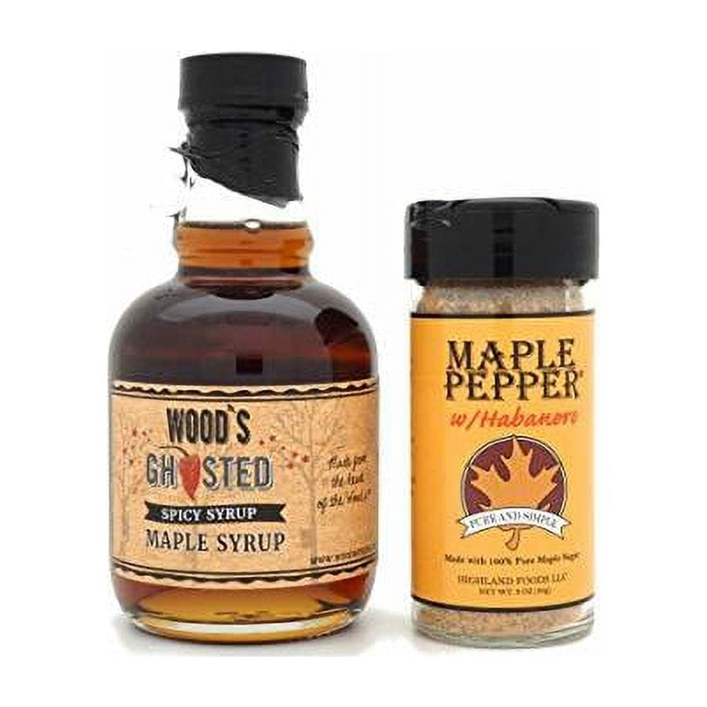 Spicy Hot Sweet Heat Set Habanero Maple And Ghost Maple Syrup