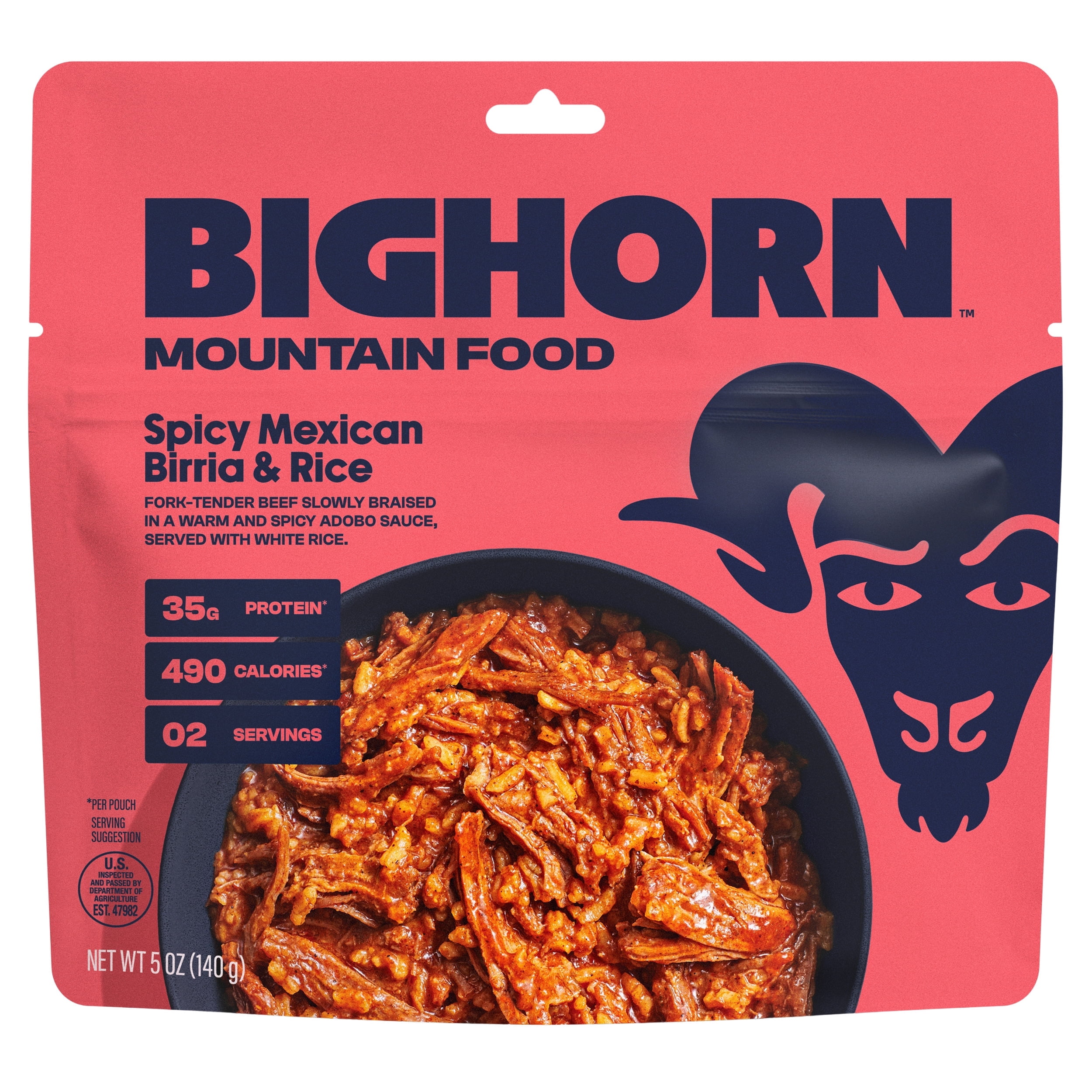 Spicy Mexican Birria and Rice Freeze-Dried Meal Pouch