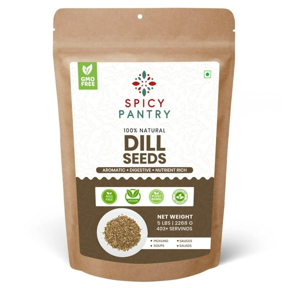 Spicy Pantry Whole Dill Seeds 5 lb, Ideal for Pickling, Seasoning Meats, Salads & Soups
