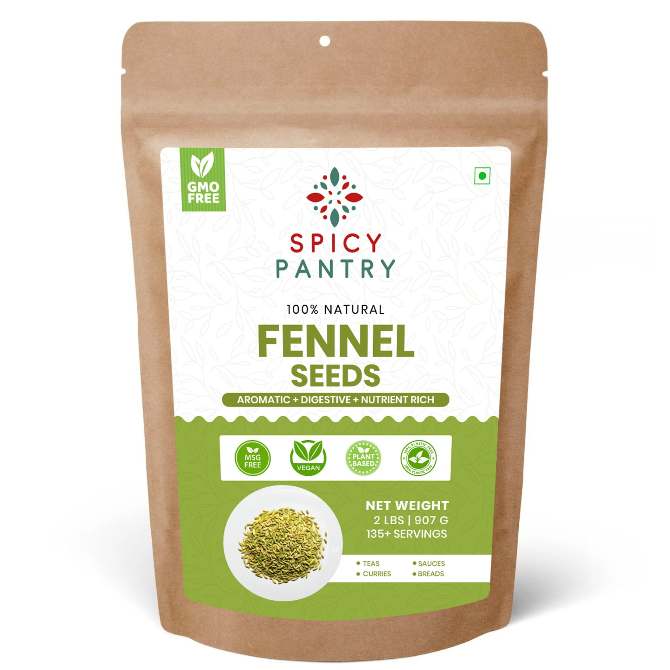 NY Spice Shop Whole Fennel Seeds - Premium Quality Organic Spice - Free Shipping