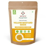 Spicy Pantry Yellow Mustard Seeds – 12 oz, 100% Natural Whole Seeds, Ideal for Pickling & Cooking