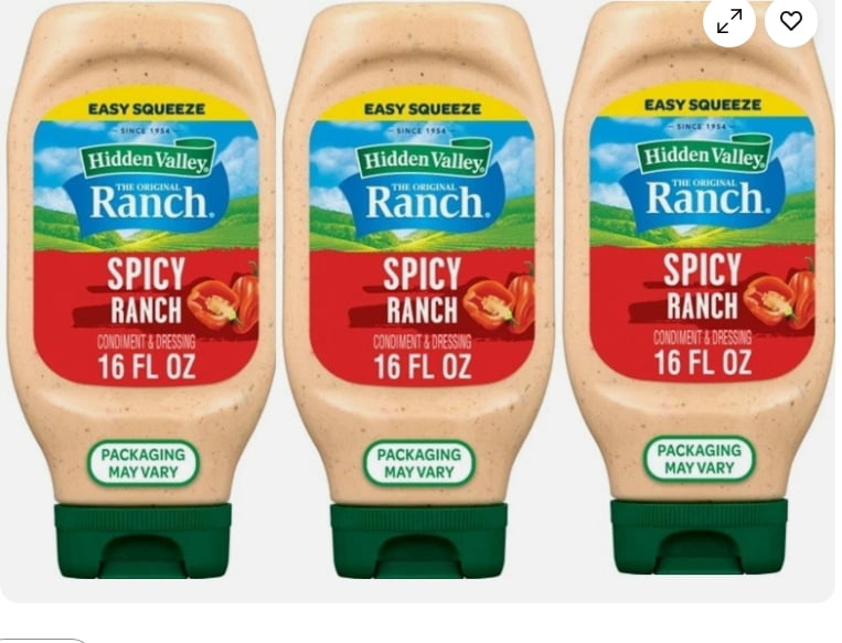 Spicy Ranch Condiment and Dressing, 3 Bottles, 16 oz - Walmart.com