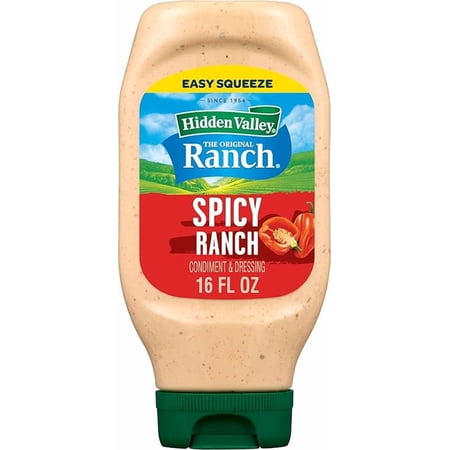 Spicy Ranch Condiment and Dressing, Easy Squeeze Bottle, 16 Fl Oz (Package May Vary)