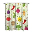 thumbnail image 1 of Spicy Red Chili Peppers Shower Curtain - Waterproof Bathroom Curtain with Cute Cartoon Print, Fade-Resistant Fabric, 12 Hooks Included, 72x84 Inch Quick Dry Machine Washable Hotel Style, 1 of 5