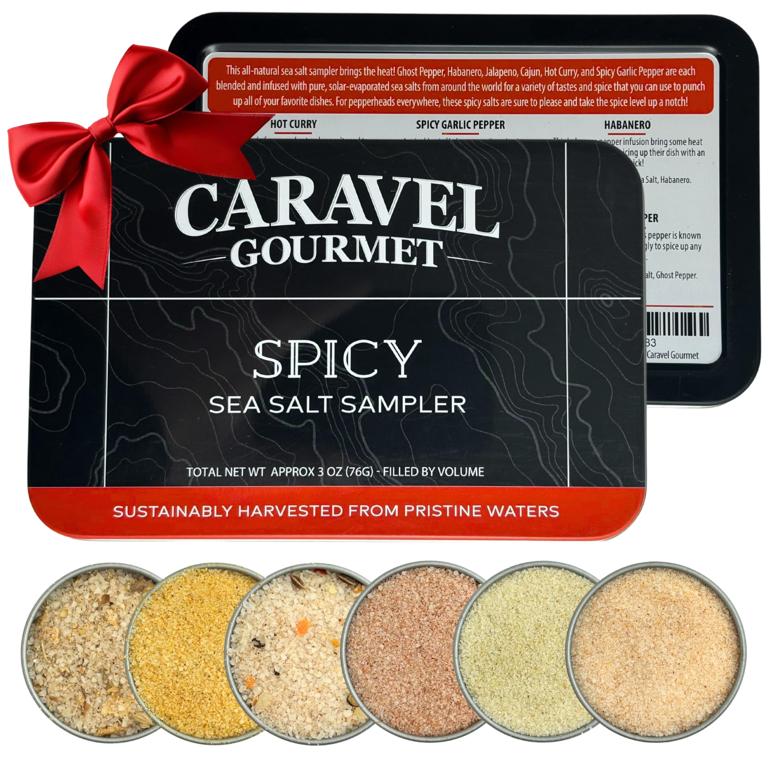 Spicy Sea Salt Sampler YYF14 Set, Ghost Pepper and Habanero Salt, Give ...