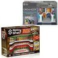 thumbnail image 1 of Spicy Shelf Deluxe & Under Sink Organizer Combo Pack - Expandable Spice Rack and Stackable Cabinet & Pantry Organizer (1 Set of 2 shelves) - As seen on TV Deluxe (Spice Rack & Under Sink Organizer), 1 of 8