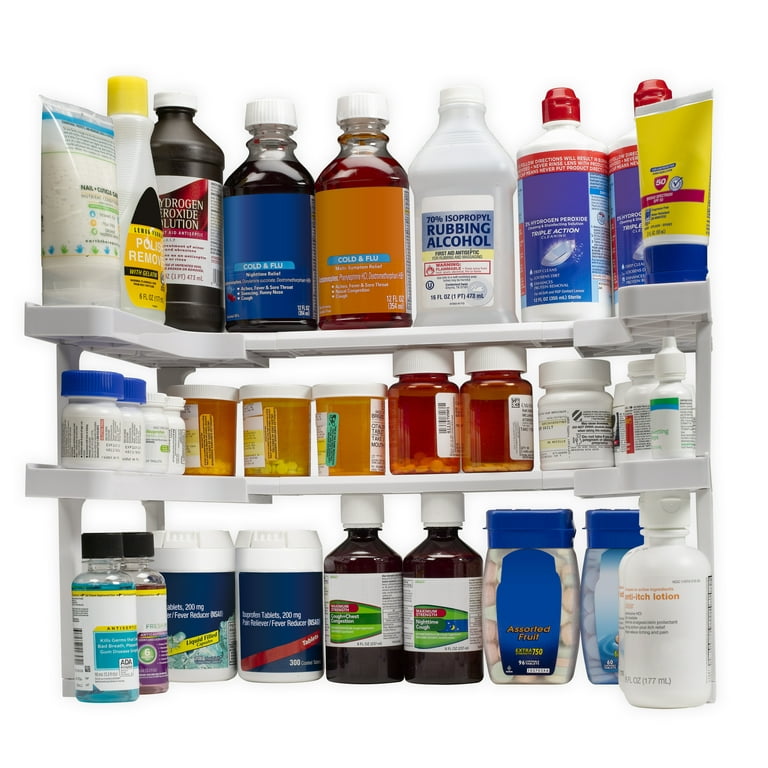 Spicy Shelf Universal Organizer for Cabinets Spice Jar Organization for Pantry As Seen on TV