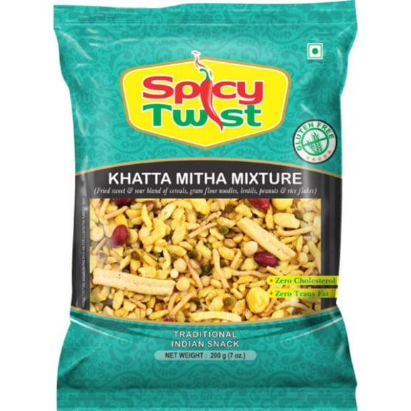 Spicy Twist -Indian Snack Mix- Khatta Mitha Mixture (7 oz.) - 1 Pack