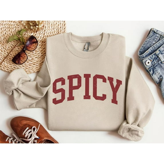 Spicy Varsity Crewneck Sweatshirt: Shirt All Size S-5Xl