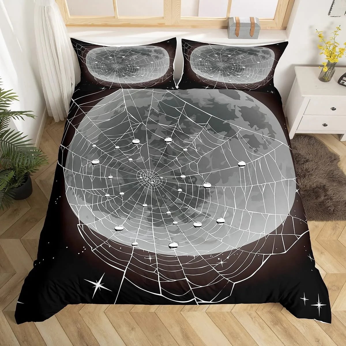 Spider  Duvet Cover Set Halloween Spider Bedding Sets Boys Girls