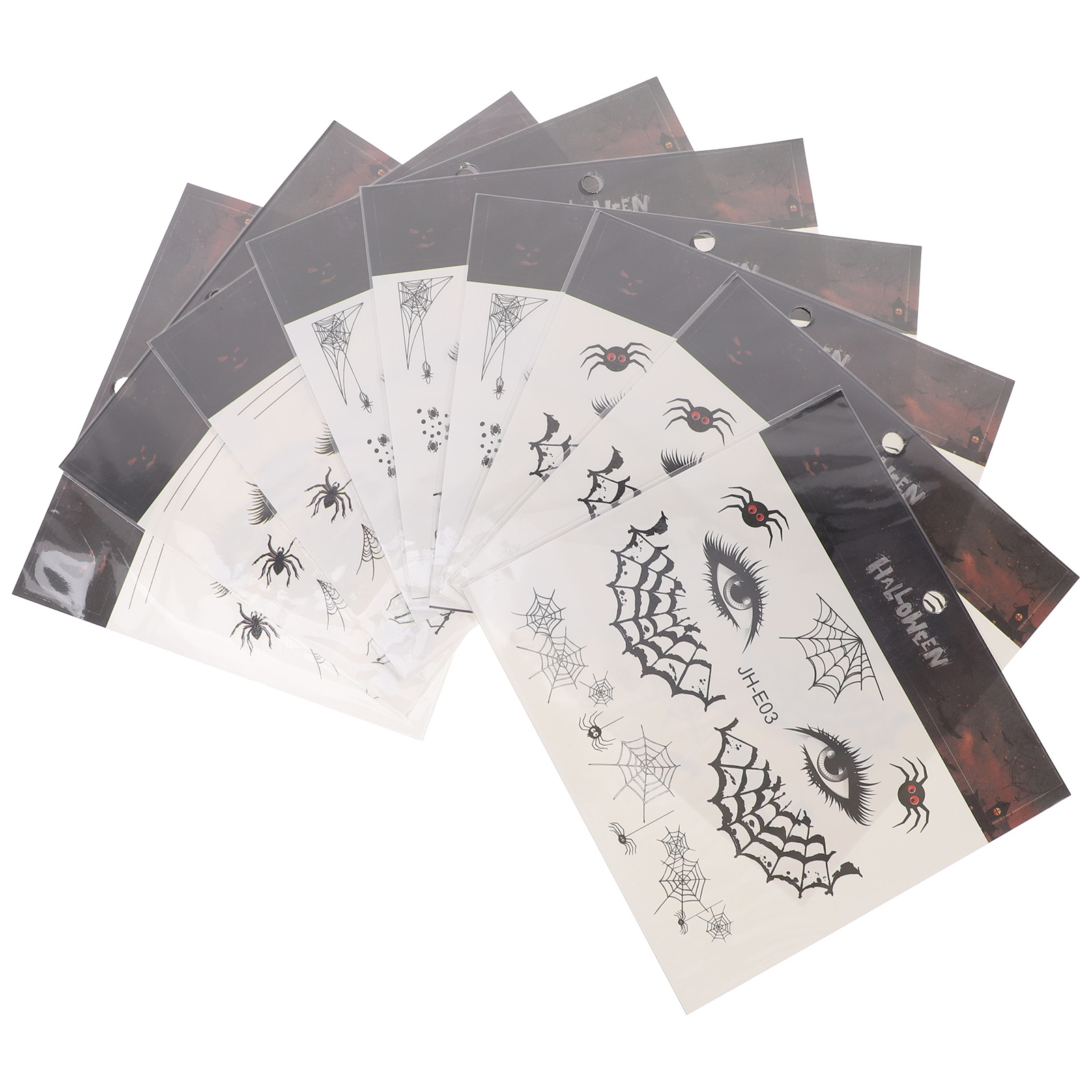 Spider  Tattoo Stickers Halloween Face Decal Water Transfer Paper