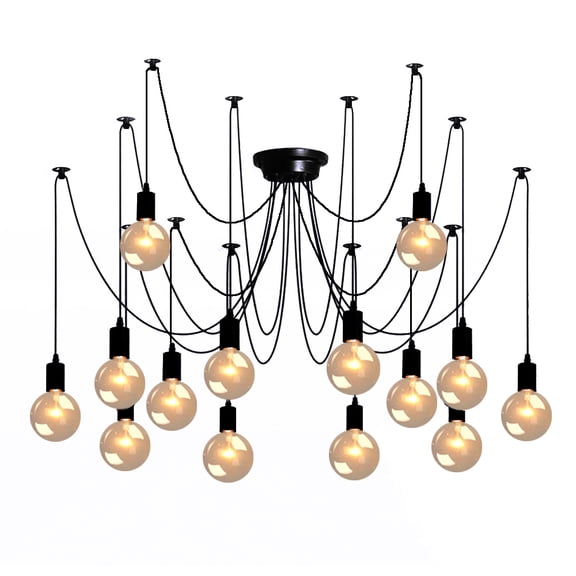 Spider 14-Light Novelty Light Belladepot Decorated Chandelier Dining Room Kitchen Light