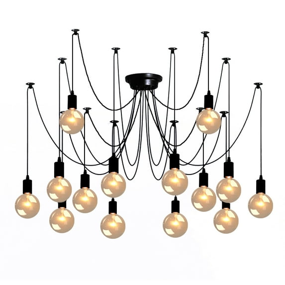 Spider 14-Light Novelty Light Belladepot Decorated Chandelier Dining Room Kitchen Light
