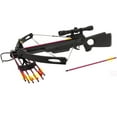 thumbnail image 1 of Spider 150 lb Compound Crossbow 4x32 Scope Arrows + Quiver + Rope Cocking Device, 1 of 4