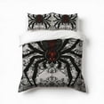 thumbnail image 1 of Spider And Spiderweb Bedding Set 3 Pcs Soft Microfiber Quilt Cover For Bedroom Decor, Comforter Cover With 2 Pillowcase, 1 of 5