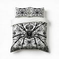 thumbnail image 1 of Spider And Spiderweb Bedding Set 3 Pcs Soft Microfiber Quilt Cover For Bedroom Decor, Comforter Cover With 2 Pillowcase, 1 of 5