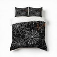 thumbnail image 1 of Spider And Spiderweb Bedding Set 3 Pcs Soft Microfiber Quilt Cover For Bedroom Decor, Comforter Cover With 2 Pillowcase, 1 of 5
