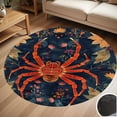 thumbnail image 1 of Spider And Spiderweb Round Carpet Living Room Bedroom Home Decoration Coffee Table Mat Lounge Rug Chair Mats, 1 of 5