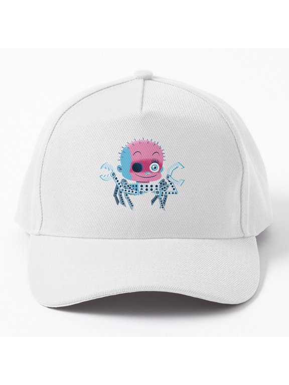 Spider Baby Baseball Cap, Spooky Character Graphic Design