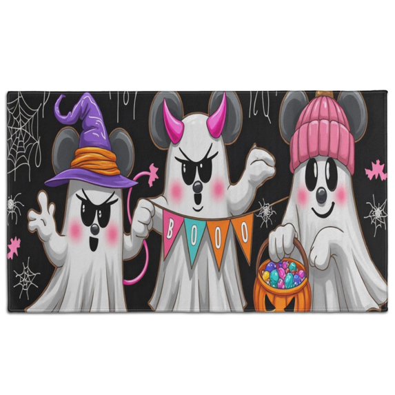Spider Bat Non-Slip Welcome Mats x Inch Happy Halloween Pumpkin Nonskid Welcome Mat Layered Door Mats for Entryway Porch Entryway Kitchen
