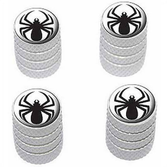 Spider Black Spiderman Tire Rim Wheel Aluminum Valve Stem Caps, Multiple Colors
