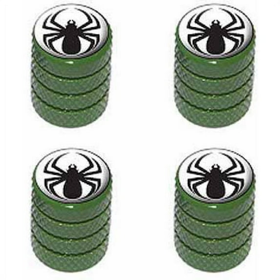 Spider Black Spiderman Tire Rim Wheel Aluminum Valve Stem Caps, Multiple Colors