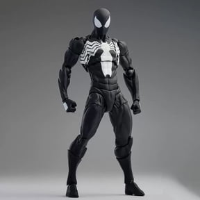 Spider Black Suit Figure 6'' Action Figure Model Movable Box Set