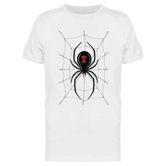 Spider Black Widow T-Shirt Men -Image by Shutterstock, Male Small