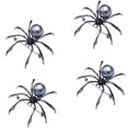 thumbnail image 1 of Spider Brooch Pins for Women Halloween Big Pearl Crystal Silver Black Spider Pin Goth Animal Insect Brooches for Halloween Party Decoration Accessories Gift, 1 of 12
