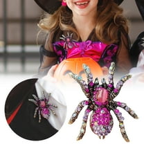 Spider Brooch for Women, Rhinestone Opal Gemstone Inlaid Halloween Brooch Pin for , Gothic Jewelry Accessories and Holiday Party Statement Gift