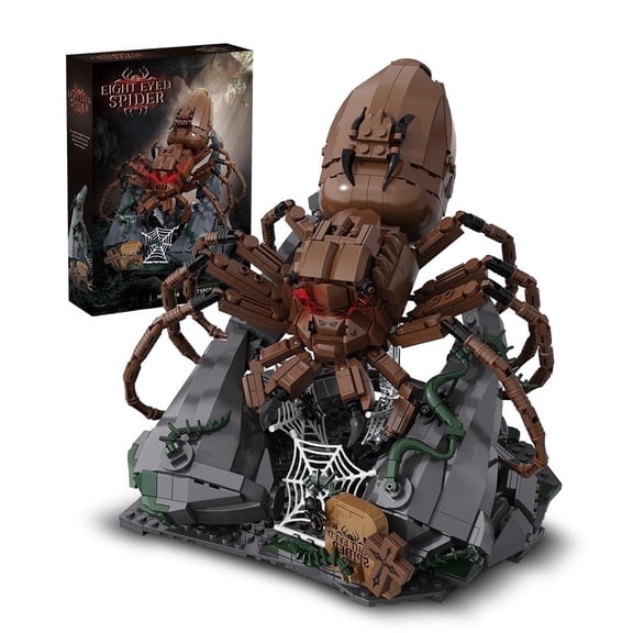QDS Spider Building Blocks Set Collectible 875 Pieces for Teens 14+