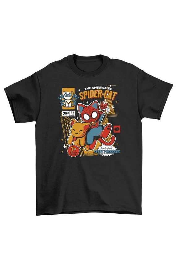 Spider Cat Hilarious T-Shirt - Purrfect For Cat Lovers Unleash The Arachnid Meo