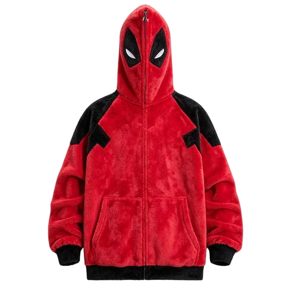 Spider Character Print Hoodie, Loose Fit Graphic Sweatshirt Top for Adults and Kids Comic Anime Daily Wear