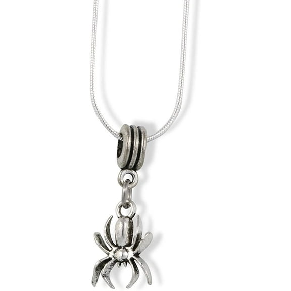 Spider Charm Snake Chain Necklace