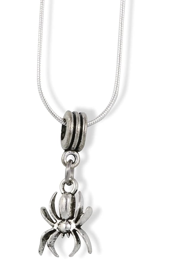 Spider Charm Snake Chain Necklace