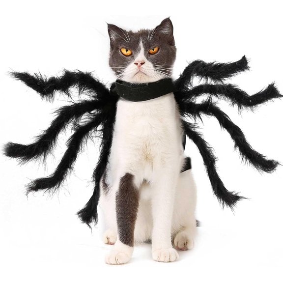 Spider Costume Dog Cat Adjustable Velcro for Small Pets Halloween PartyMedium