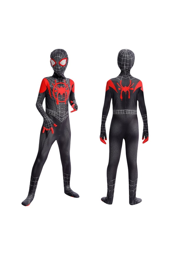 Spider Costume,Red Blue Suit with Full Body Web Pattern, Superhero Cosplay for Comic Con,Halloween and Cosplay