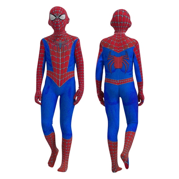 Spider Costume,Superhero Classic Cosplay Costume,1 Jumpsuit + 1 Headpiece,Unisex Fashionable Film And Television Cosplay Bodysuit,Halloweeen Costume