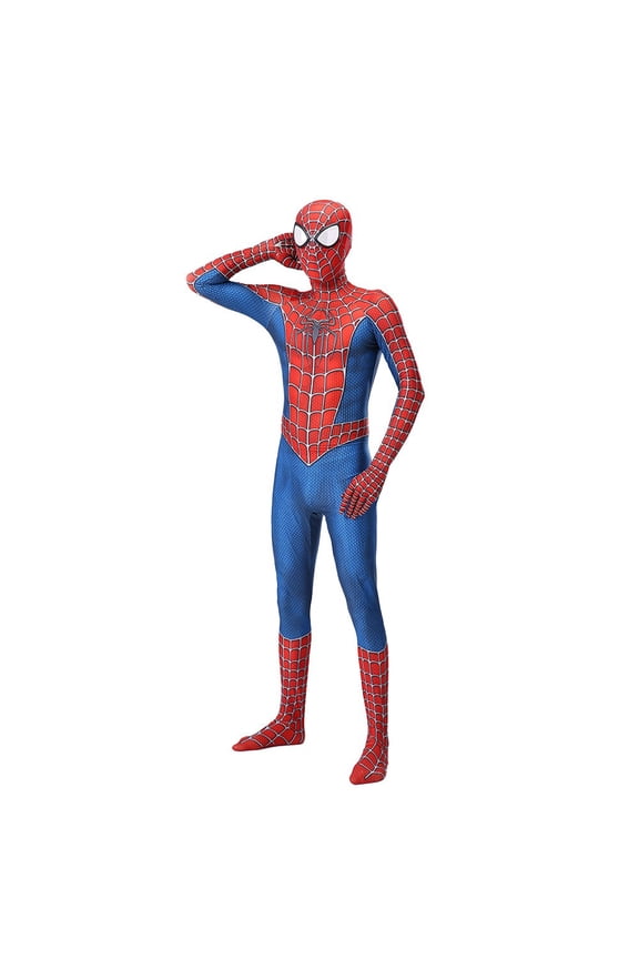 Spider Costume,Superhero Classic Cosplay Costume,1 Jumpsuit + 1 Headpiece,Unisex Fashionable Film And Television Cosplay Bodysuit,Halloweeen Costume
