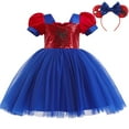 thumbnail image 1 of Spider Costume for Girls Princess Cosplay Dress Up Halloween Party Dress, 1 of 6