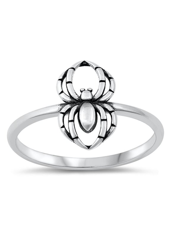 Spider Creativity Wealth Ring .925 Sterling Silver Band Jewelry Female Male Unisex Size 9