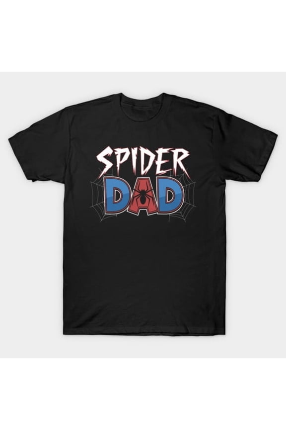 Spider Dad Father's Day Matching Family Superhero Graphic, H6219 Unisex T-Shirt, Up to 5XL Available