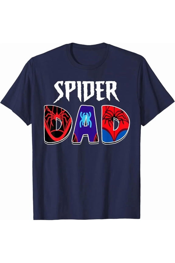 Spider Dad Matching Family T-Shirt NAVY Unisex S-5XL Hot Trending Shirt, Vintage Birthday Gift