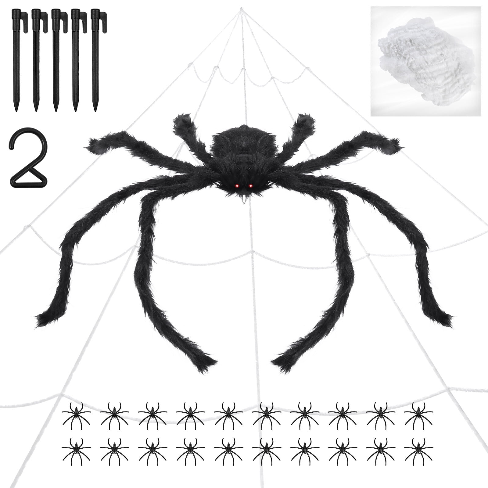 Spider Decorations Outdoor Web Decoration Decor Webs Cobwebs Kit ...