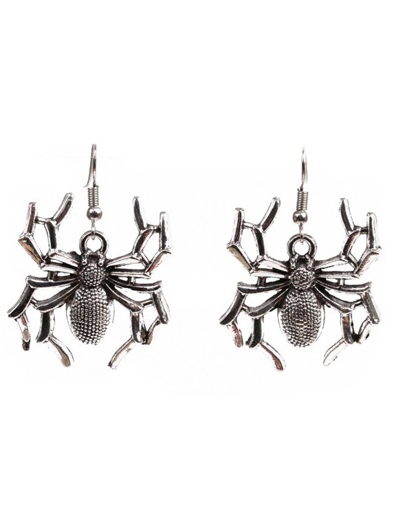 Spider Drop Dangle Earrings, Scary Jewelry for Women Halloween Gothic Accessories